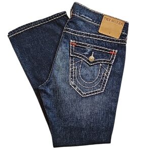 💥True Religion Relaxed Bootcut Billy-W/Flap Jeans. Men's Size: W40x34L.